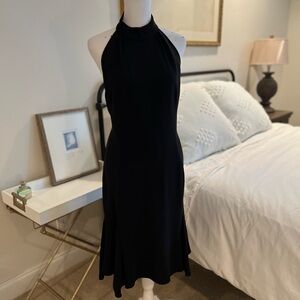 Stella McCartney Elegant Black Halter Dress